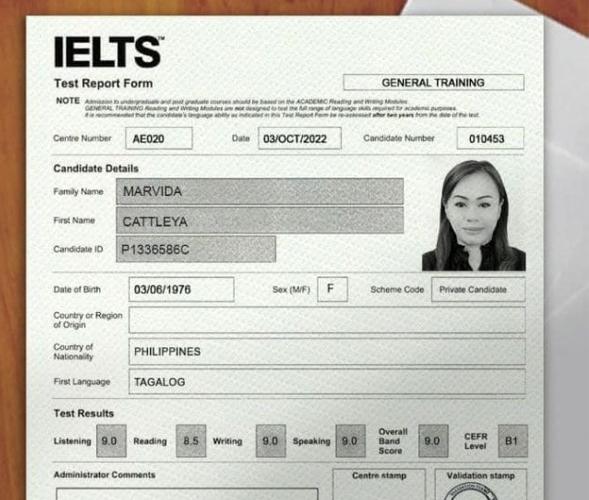 IELTS Certificate